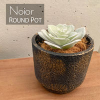 アビテ 植木鉢 ノワオール ラウンドポット 479129 1個（直送品）
