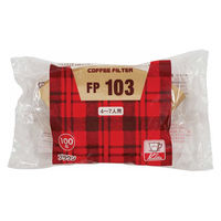 カリタ Kalita コーヒーフィルター FP 103 ロシ 100枚入 ブラウン 487616 1個（直送品）