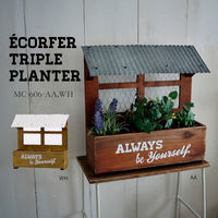 アビテ プランター トリプルプランター エコルフェ シルバー 488000 1個（直送品）