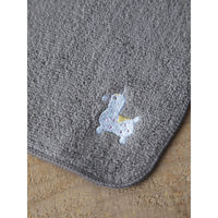 ウェーブ ハンドタオル RODY パイルハンカチ 20×20cm グレー 417766 1個（直送品）