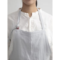 ウェーブ エプロン やさしいガーゼのエプロン COCOWALK ライトグレー 412147 1個（直送品）