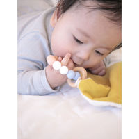 ウェーブ ベビートイ ハンカチ セット ベビーリング ハンカチセット やさしいガーゼ イエロー 473333 1個（直送品）