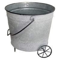 アビテ バケツ オーナメント グランディール ホイールバケツ ホワイト 477971 1個（直送品）