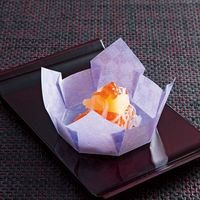 ヤマコー OP市松珍味入 大B 藤色 100枚入 66664 1セット(100枚)（直送品）