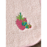 ウェーブ ミニタオル はらぺこあおむし 無撚糸 刺繍 20×20cm ライトピンク 438678 1個（直送品）