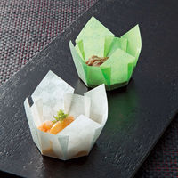 ヤマコー OP市松珍味入 大B 若草色 100枚入 66667 1セット(100枚)（直送品）