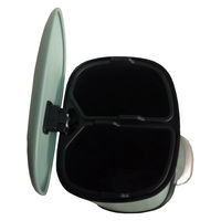 アビテ ゴミ箱 5L 2分別 セパレ・ペダルビン グリーン 472722 1個（直送品）