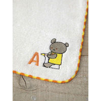 ウェーブ ハンドタオル こぐまちゃん イニシャル 20×20cm A 413627 1個（直送品）