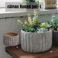 アビテ 植木鉢 ラトー ラウンドポット L ガーデンポット ホワイト 460305 1個（直送品）