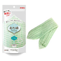 キクロン 衛生資材 あわあみ ボディタオル泡綿しっかり みどり 00797584 1ケース(60個(10個×6))（直送品）