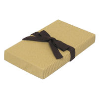 ヤマニパッケージ ギフト箱 ナチュラルBOX15号ヒモ付・布付 16-18B 1ケース(100個(50個×2))（直送品）