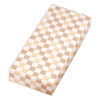 ヤマニパッケージ 和菓子容器 格子 うすちゃ色10ヶ入 トレーなし 19-105U 1ケース(200個)（直送品）