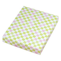 ヤマニパッケージ 和菓子容器 格子 わかくさ色20ヶ入 トレー付 19-107WB 1ケース(200個)（直送品）