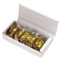 ヤマニパッケージ 和菓子容器 白組立て 小 19-111 1ケース(300個(100個×3))（直送品）