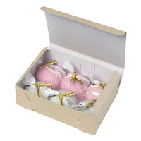 ヤマニパッケージ 和菓子容器 和生サービスベージュ6ヶ入 19-183 1ケース(600個(200個×3))（直送品）