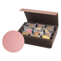 ヤマニパッケージ ギフト箱 HBダイヤキルトBOX ピンク M 20-1456P 1ケース(50個(25個×2))（直送品）