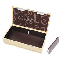 ヤマニパッケージ ギフト箱 ル・ガトースクエアロング ブラウン 20-1491B 1ケース(50個(10個×5))（直送品）