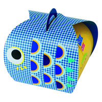 ヤマニパッケージ ギフト箱 バルーンBOX 端午の節句 青 20-721B 1ケース(100個)（直送品）