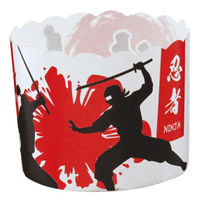 天満紙器 ケーキトレー EM102 ペットマフィン 侍スピリッツ 59×50 2645602 1ケース(1000個(100個×10))（直送品）