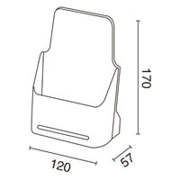友屋 売場備品 チラシホルダーLC レター A4三ツ折 3065 39430*** 1袋(1個)（直送品）