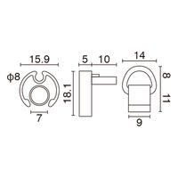 友屋 売場備品 メディアホルダーアルミ 16AL-600 シルバー 43578SLV 1ケース(1個)（直送品）