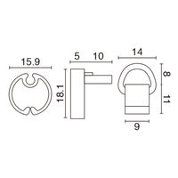 友屋 売場備品 メディアホルダー樹脂 16ABS-900 白 43585WHT 1ケース(1個)（直送品）