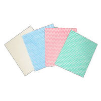 川西工業 6907 カウンタークロス エコノミー薄手 ハーフサイズ ブルー 100枚入 4906554159675 1ケース(24個)（直送品）