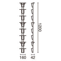 友屋 売場備品 ネット用カード入れ 白(バースデーカード) 51239-1* 1ケース(1個)（直送品）