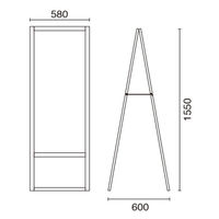 友屋 A型ボード 大型A型マーカーボード カスタム ブラウン 両面 51306*** 1袋(1個)（直送品）