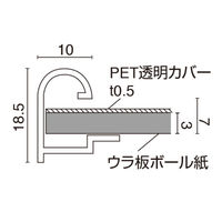 友屋 アルミフレーム ワンプッシュパネル A2 ホワイト 53722A2W 1ケース(1個)（直送品）
