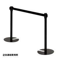 友屋 売場備品 ベルトパーティションSUS-3B H80cmベルト黒 55494BLK 1ケース(1個)（直送品）