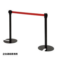 友屋 売場備品 ベルトパーティションSUS-3B H80cmベルト赤 55494RED 1ケース(1個)（直送品）