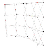 友屋 イベント用品 νイージーシステムパネル 3×4 カーブ型 55943-2* 1ケース(1個)（直送品）