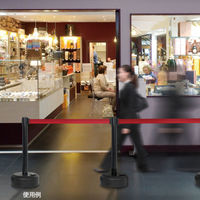 友屋 売場備品 アウトドアベルトバリアー H800 58310-1* 1ケース(1個)（直送品）