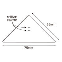 友屋 イベント用品 カドペタ 三角補強シート クリア(2シート) 58415CLR 1ケース(1個)（直送品）