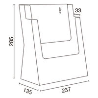 友屋 売場備品 カタログホルダー 2C230 A4 2段 60096*** 1ケース(1個)（直送品）