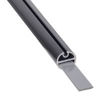 友屋 売場備品 アルミH型パイプ 16-1220 ブラック 60177BLK 1ケース(1個)（直送品）