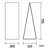 友屋 A型ボード ダンクルサインスタンドA ホワイト 62576WHT 1ケース(1個)（直送品）