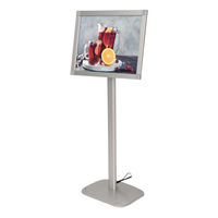 友屋 売場備品 イージーライトパネルスタンドver2 シルバー 64012-01 1ケース(1個)（直送品）