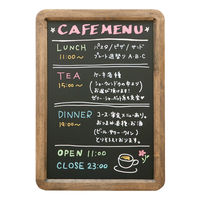 友屋 販促用品 アンティークブラックボード A3 ブラウン 64177A3B 1ケース(1個)（直送品）