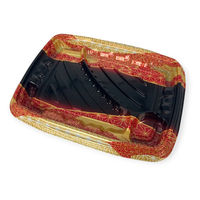 エフピコ 弁当容器 MSDレイア24-18-1 らい光赤 7E012476 1ケース(600個(50個×12))（直送品）