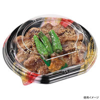 エフピコ どんぶり容器 MSD半月丼 19-18(40) 風雷赤 7M021918 1ケース(800個(50個×16))（直送品）