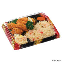 エフピコ 弁当容器 MSD竹皿膳24-19-1 はけ嵐赤 7M072491 1ケース(600個(50個×12))（直送品）