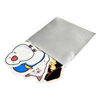 今村紙工 ラッピング用品 アルミ蒸着袋テープ付き 76φ缶バッジサイズ 100枚 AJ-85 1ケース(200個)（直送品）