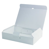 ヤマニパッケージ ギフト箱 はっ水宅配箱 6cm 白 EE-63WH 1ケース(100個(10個×10))（直送品）