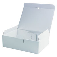 ヤマニパッケージ ギフト箱 はっ水宅配箱 9cm 白 EE-92WH 1ケース(100個(10個×10))（直送品）