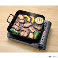 パール金属 調理器具 IHでもガスでも使える鉄製角型プレート(ウェーブ)25×25cm HB-4515 1袋(1個)（直送品）