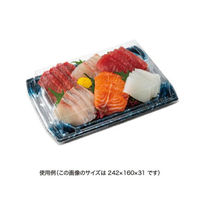 リスパック 刺身容器 堤盛 17-12B 凍結銀 FLHL112 1袋(50個)（直送品）