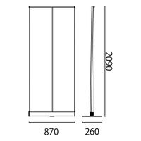 友屋 イベント用品 エコロールスクリーンバナー W850 61440-01 1袋(1個)（直送品）