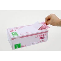 パックスタイル 使い捨て手袋 ニトリル手袋ライト粉無 L ピンク 00785253 1袋(250個)（直送品）